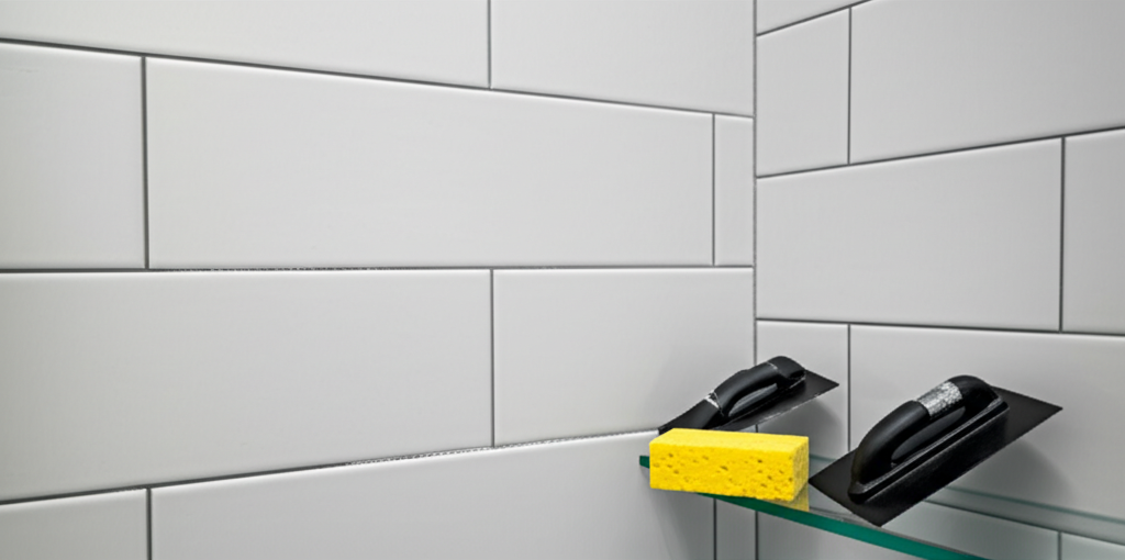 Professional regrouting work